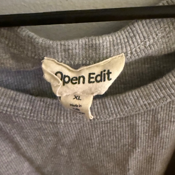 Open Edit Crop Ribbed Tank - Picture 3 of 3